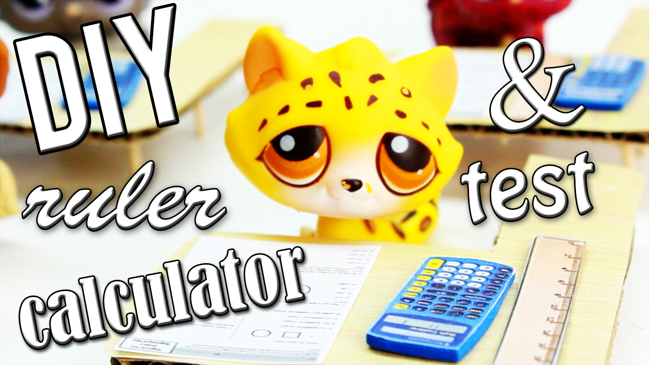 DIY // Calculators, Rulers & Test Papers