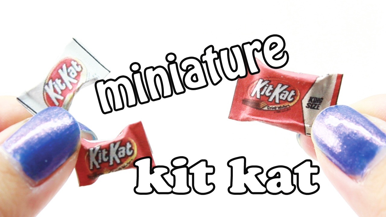 DIY Candy // Miniature Kit Kat Chocolate Bar